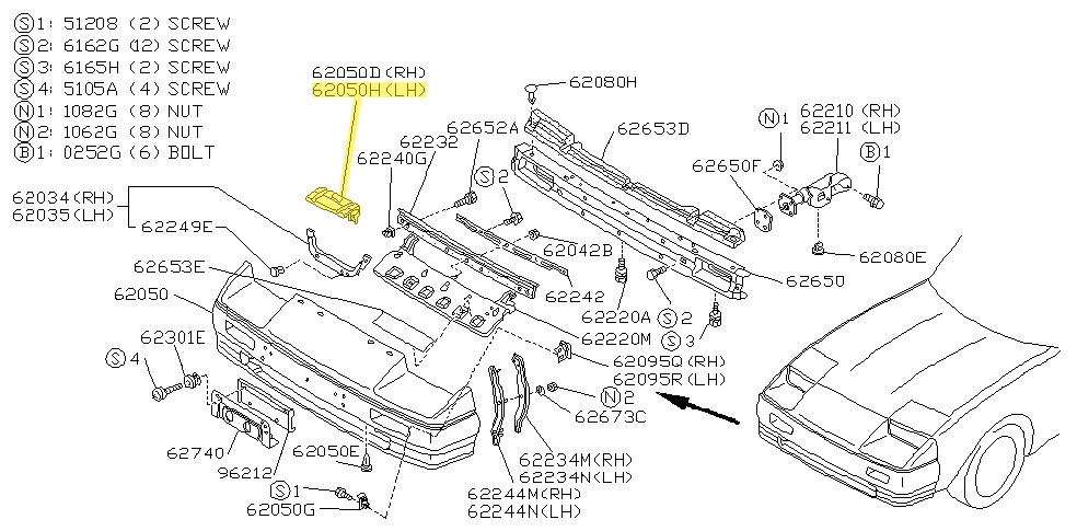 Motorsport Auto - The Z Store - Factory Front Bumper Support Left