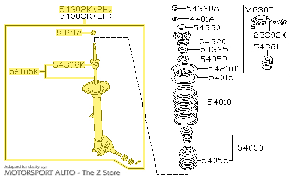 Motorsport Auto - The Z Store - Factory Front Strut Assembly