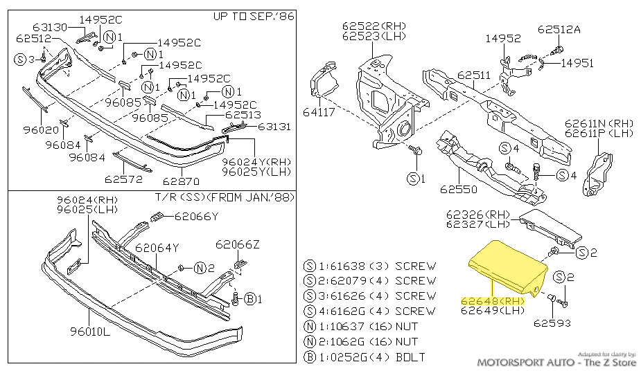 Motorsport Auto - The Z Store - Factory Headlight Door, Left, 84