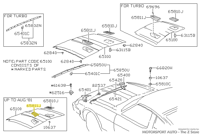 Motorsport Auto - The Z Store - Factory Hood Vent, Left, 79-81