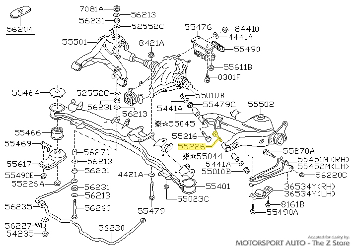 〇〇 Z31 Front Crossmember - 300ZX - Apex Engineered