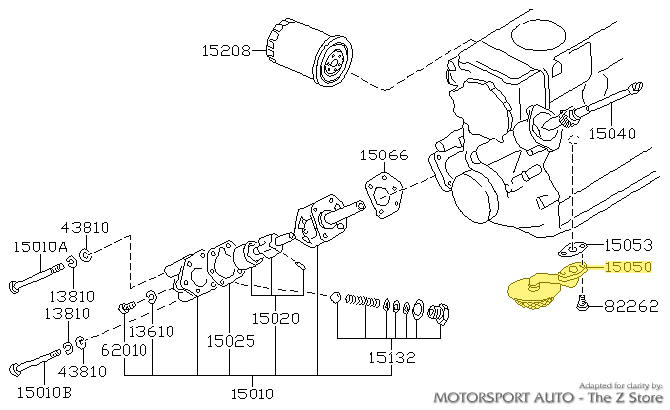 may Motorsport Auto - The Z Store - Factory Oil Pickup Tube Gasket, 70