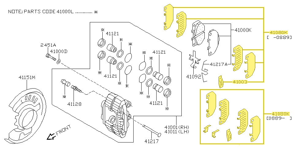 Motorsport Auto - The Z Store - Factory Brake Hardware Kit