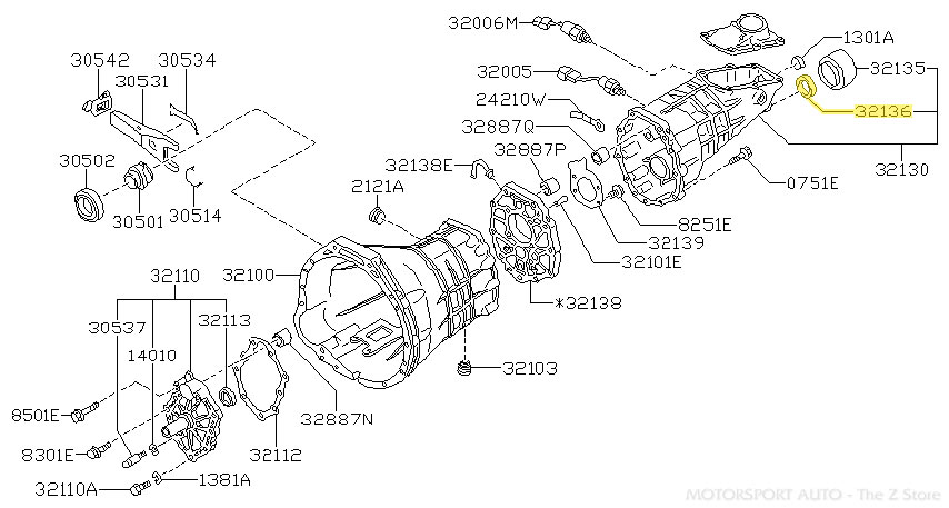Motorsport Auto - The Z Store - Factory Transmission Seal