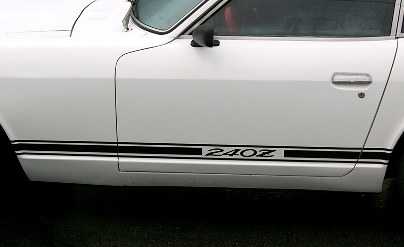 Motorsport Auto - The Z Store - Side Stripe Kit, Black, 70-73 240Z