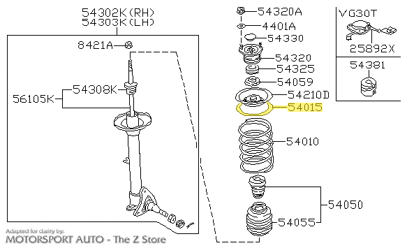 Motorsport Auto - The Z Store - Factory Upper Spring Insulator
