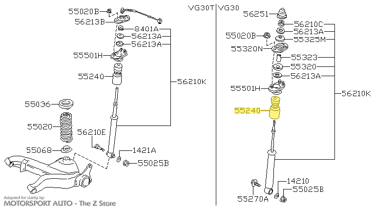 Motorsport Auto - The Z Store - KYB Bump Stop & Shock Boot