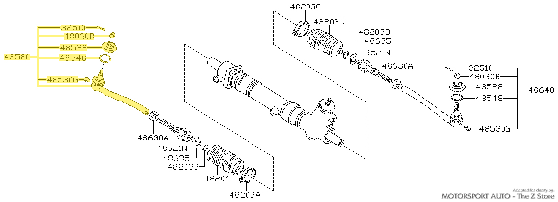 TETSU  Motorsport Auto - The Z Store - Factory Tie Rod End Nut, 81 280ZX