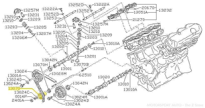 Motorsport Auto - The Z Store - Timing Belt Tensioner, 84-89