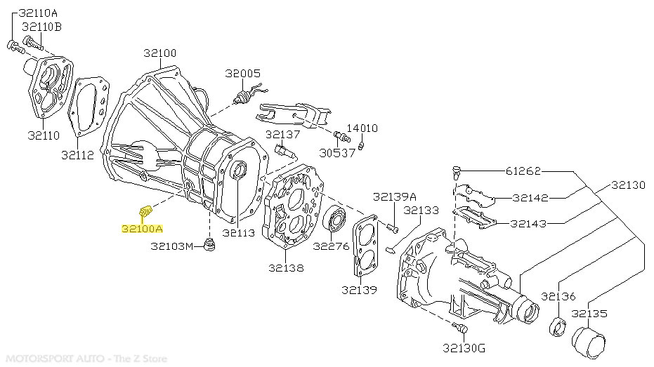 Motorsport Auto - The Z Store - Factory Transmission Fill Plug, 70