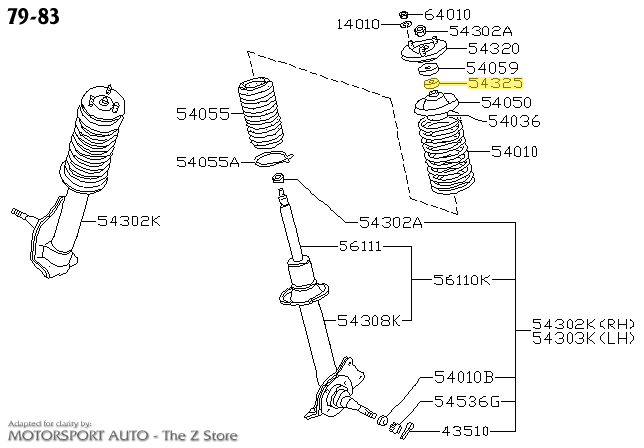 松圖 Motorsport Auto - The Z Store - Factory Front Upper Strut