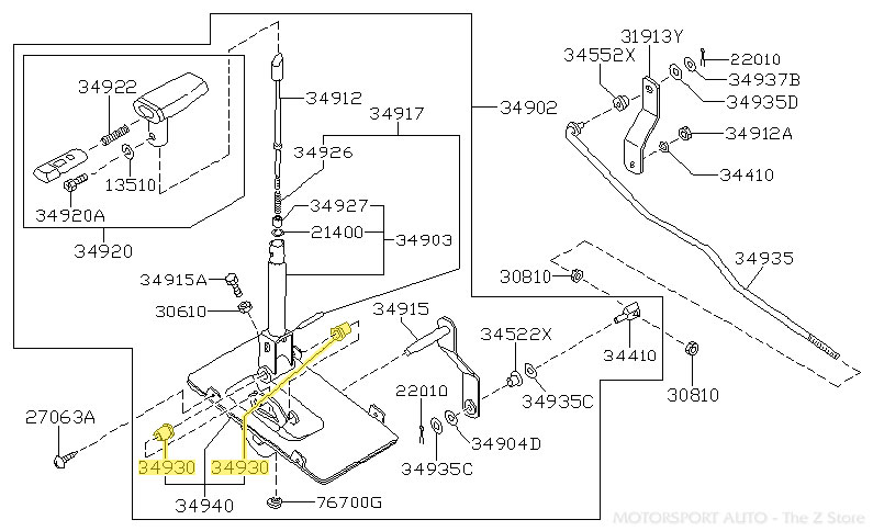 Motorsport Auto - The Z Store - Factory Shift Linkage