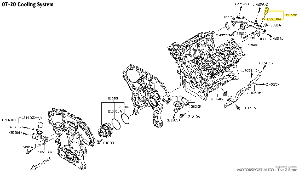 Motorsport Auto - The Z Store - Factory Water Temperature Sensor