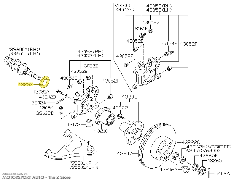 リアページ Motorsport Auto - The Z Store - Factory Rear Wheel Bearing