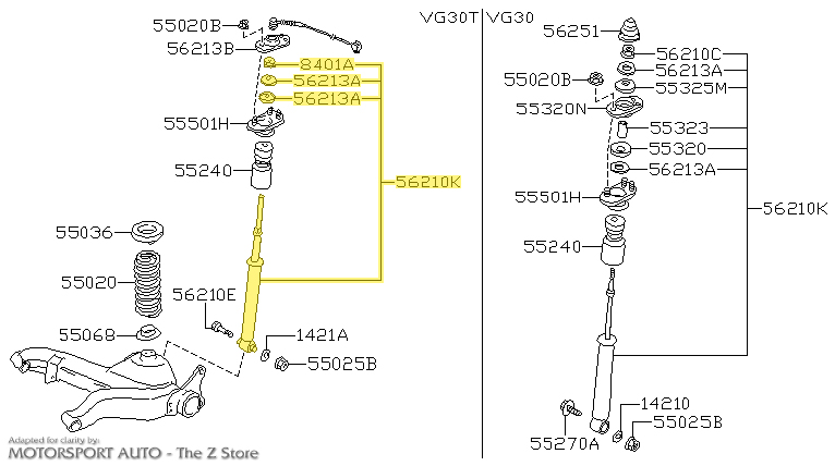 Motorsport Auto - The Z Store - Factory Adjustable Shock Absorber