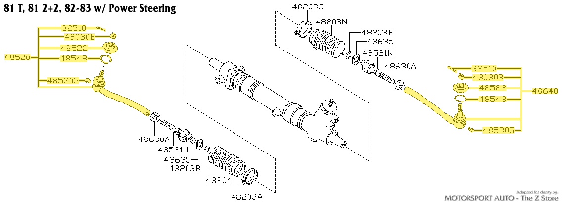 YA−MAN STA-197T Motorsport Auto - The Z Store - Factory Outer Tie Rod End Boot, 70