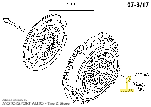 Motorsport Auto - The Z Store - NEW! Factory Pressure Plate to