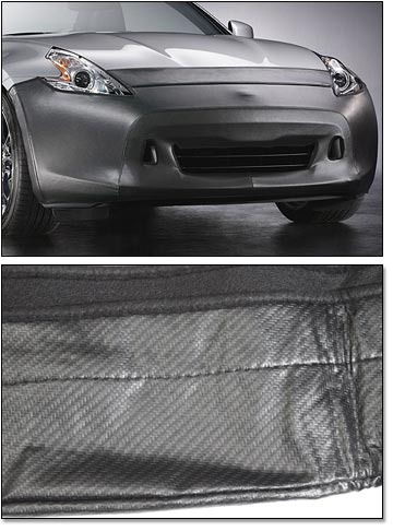 Colgan Custom Front Nose Mask/Bra, C/F Look w/o License Plate Cutout, 09-12 370Z