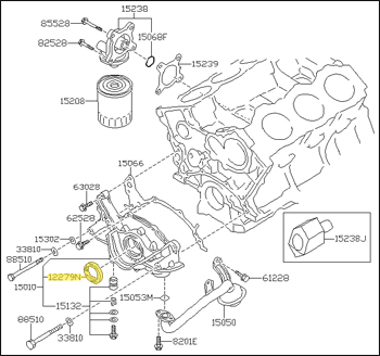 Factory Crankshaft Seal, Front, 90-8/93 300ZX