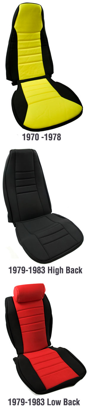 Custom* Sport Seat Cover Kit, Left and Right, 70-96 240Z-260Z-280Z-280ZX-300ZX