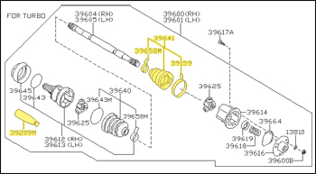 Factory CV Axle Boot Repair Kit, Outer, 12/80-83 280ZX Turbo, 9/81-83 280ZX 2+2