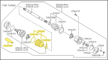 Factory CV Axle Boot Repair Kit, Inner, 12/80-83 280ZX Turbo, 9/81-83 280ZX 2+2