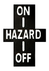 Reproduction Decal: Hazard Switch, 1972* 240Z