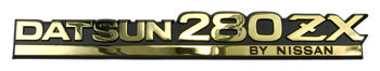Factory Deck Lid Emblem, Gold, 79-83 280ZX
