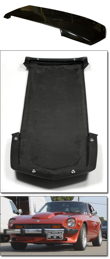 1970's "Datsun Competition" Design Hood Scoop, 70-78 240Z-260Z-280Z