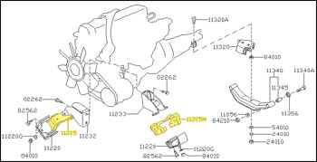 Factory Engine Mount Insulator, Intermediate, 74-83 260Z-280Z-280ZX