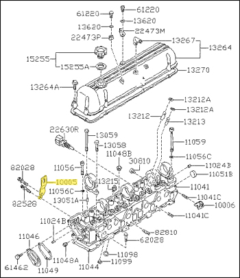 Factory Engine Slinger, Front, 5/75-83 280Z-280ZX