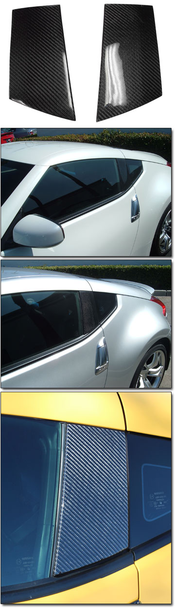 EVO-R Carbon Fiber B-Pillars, 09-20 370Z Coupe
