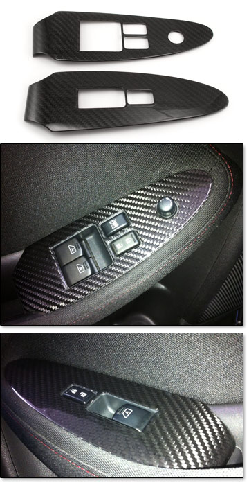EVO-R Carbon Fiber Door Switch Covers, 09-20 370Z, 23-24 Nissan Z®