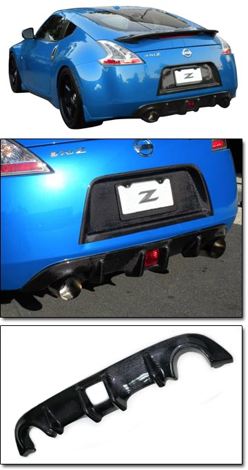 EVO-R Rear Diffuser, Carbon Fiber, 09-20 370Z