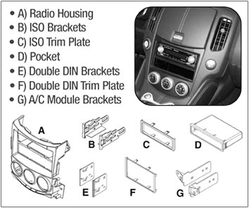 Face Plate for Aftermarket Stereos, 09-19 370Z
