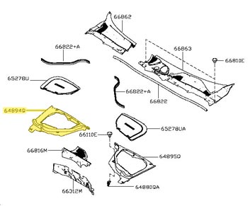 Factory Battery Cover Surround, 09-20 370Z