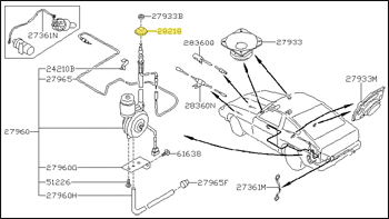 Factory Antenna Base, 79-83 280ZX Coupe