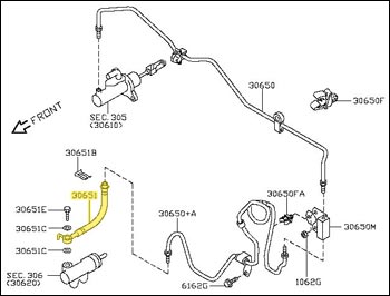 Factory Clutch Hose, 03-06 350Z