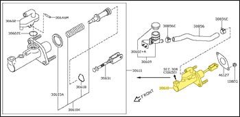Factory Clutch Master Cylinder, 07-09 350Z