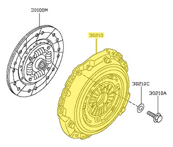 Factory Clutch Pressure Plate, 3/17-20 370Z