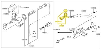 Factory Clutch Reservoir Assembly, 03-09 350Z