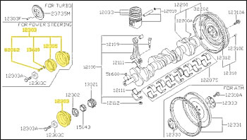 Factory Crankshaft Pulley, 82-83 280ZX Turbo
