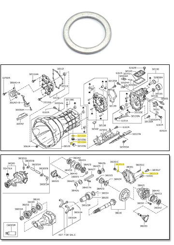 Factory Driveline Plug Sealing Washer, 03-20 350Z-370Z