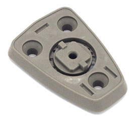 Factory Interior Mirror Base Plate, Grey, 84-89 300ZX