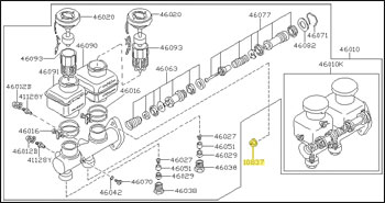 Factory Master Cylinder Mounting Nut, 79-96 280ZX-300ZX (Z31; Z32), 03-20 350Z-370Z, 23-25 Nissan Z®