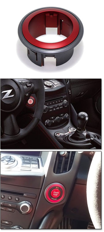 Factory NISMO Red Ignition Switch Trim Ring, 09*-20 370Z