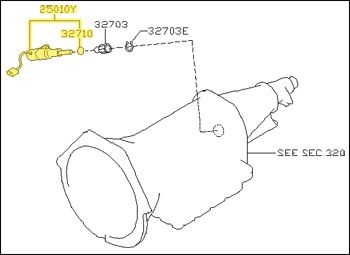 Factory Speed Sensor, 90-96 300ZX Non-Turbo w/ Manual Trans.