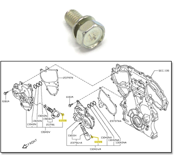 Factory Valve Timing Control (VTC) Solenoid Bolt, 09-20 370Z, 23-24 Nissan Z®
