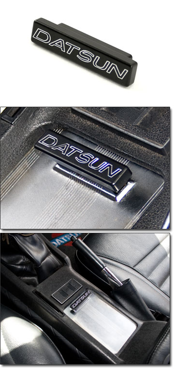 Billet Aluminum "DATSUN" Ash Tray Slider Handle, 71*-78 240Z-260Z-280Z