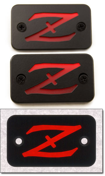 Billet Aluminum 280ZX "Z" Logo Door Light Lenses, 79-83 280ZX